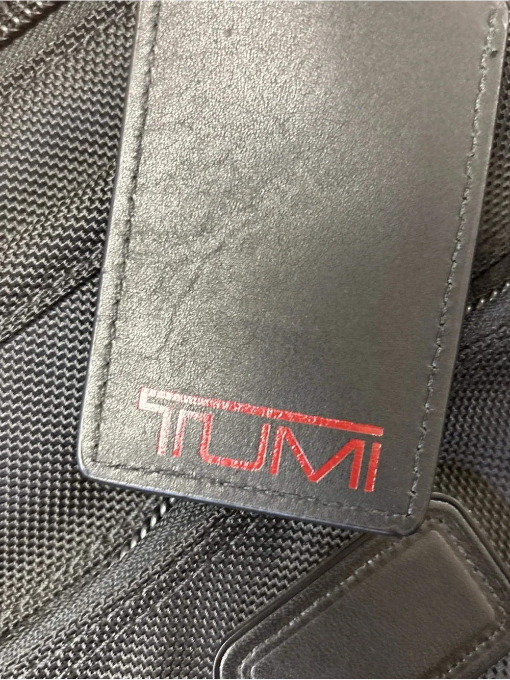 Tumi Black Nylon Laptop Briefcase with Shoulder Strap